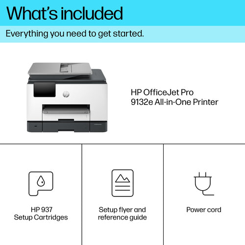 HP OfficeJet Pro 9132e All-in-One Printer Thermal inkjet A4 4800 x 1200 DPI 25 ppm Wi-Fi HP OfficeJet Pro 9132e All-in-One Printer Thermal inkjet A4 4800 x 1200 DPI 25 ppm Wi-Fi